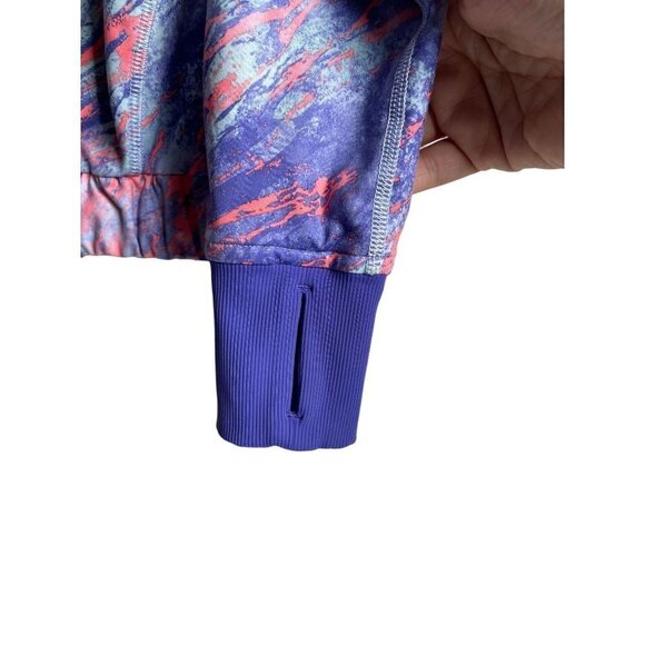 Lululemon Ivivia Purple Orange Full Zip Performance Knit Jacket Girls Youth 12 - Picture 8 of 11